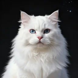 portrait of the powerful white fluffy cat emperor is space in the style of boris vallejo and in the style of edmund blair leighton. glowing, ornate and intricate linework, sharp focus, depth of field, stunning, dynamic lighting, ultrafine and hyperdetailed.