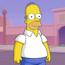 homer simpson in a gta v illustration by stephen bliss
