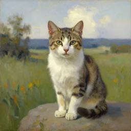 portrait 🐈 scenic environment by gertrude abercrombie