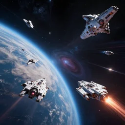 manmade inside - out planet starships traveling the universe at nucleonic speeds much faster than light