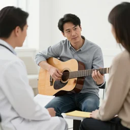 guitar at doctor's visit