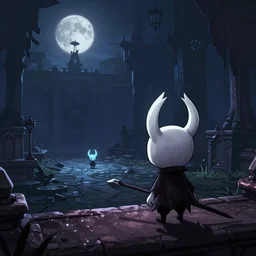 Hollow Knight video game in 3rd person