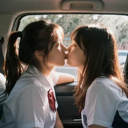 high school kids making out in a steamy car windows