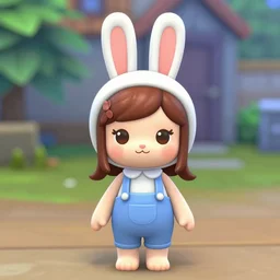 chibi bunny girl in the sims 5