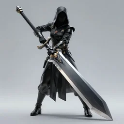 a cloaked figure wielding a massive buster blade sword, smooth, intricate, elegant, digital painting, artstation, concept art, sharp focus, octane render, illustration, art by josan gonzalez, final fantasy character,