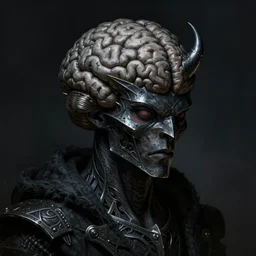 portrait of anthropomorphic triangle brain in edgy darkshadowiron worlddemon, intricate, elegant, highly detailed animal monster, digital painting, artstation, concept art, smooth, sharp focus, illustration, art by artgerm, dwayne barlowe, trending on artstation and greg rutkowski and alphonse mucha, 8 k