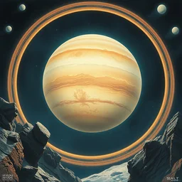 rings of uranus. highly detailed, digital painting, watercolor, soviet realism, engraving, artstation, concept art, smooth, sharp focus, vivid grunge, manga, illustration, unreal engine 5, 8 k, art by bilibin and kuvshinov and malevich and mucha
