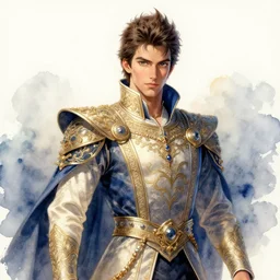 beautiful watercolor painting of prince, intricate, elegant, highly detailed, digital painting, artstation, concept art, smooth, sharp focus,, dynamic lighting, ultrarealistic, cinematic, octane render, 8 k