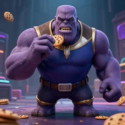 big chungus chokes thanos in the metaverse while eating cookies