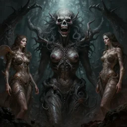 epic professional digital art of eerie hunger, atmospheric lighting, painted, intricate, detailed, foreboding, by leesha hannigan, wayne haag, reyna rochin, ignacio fernandez rios, mark ryden, iris van herpen,, epic, stunning, gorgeous, much wow, cinematic, masterpiece.