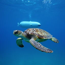 underwater turtlelsubmarine