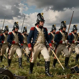 Battle of Waterloo, realistic 4k octane beautifully detailed render, 4k post-processing, highly detailed, intricate complexity, epic composition, magical atmosphere, cinematic lighting, masterpiece, ultra hd