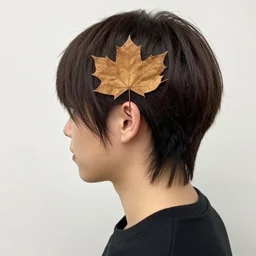 a trendy new hairdo, inspired by a maple leaf