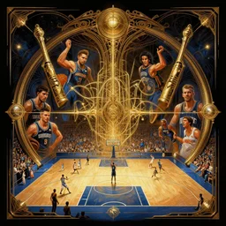 futuristic sports concert poster art orlando magic, basketball court, elegant, intricate, highly detailed, centered, digital painting, concept art, smooth, sharp focus, illustration, artgerm, tomasz alen kopera, peter mohrbacher, donato giancola, joseph christian leyendecker, wlop, frank frazetta
