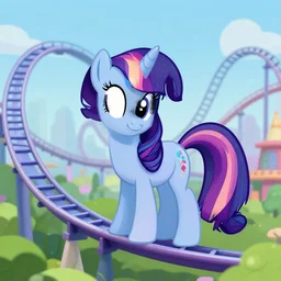 twilight sparkle themed rollercoaster