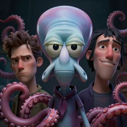 hyperrealistic mixed media image of squidward tentacles, stunning 3 d render inspired art by greg rutkowski and xiang duan and thomas eakes, perfect facial symmetry, flawless complexion, realistic, highly detailed attributes and atmosphere, dim volumetric cinematic lighting, 8 k octane render, post - processing, masterpiece,