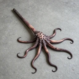 thing sprawled on the floor from thing, tentacles and sprouts, realism