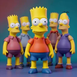 hyperrealistic rendering, flesh monster bart simpson by donato giancola and greg rutkowski and wayne barlow and zdzisław beksinski, action figure, sofubi, studio lighting, colored gels, colored background, xf iq 4, 1 5 0 mp, 5 0 mm, f 1. 4, iso 2 0 0, 1 / 1 6