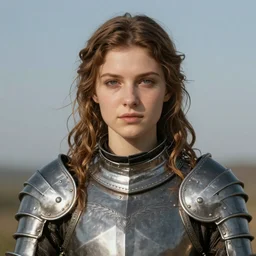 A high fantasy girl wearing an armor, by William-Adolphe Bouguereau, face close up, official media, beautiful, detailed, high quality, 4K, epic, trending on artstation and behance, Gelbooru, Konachan