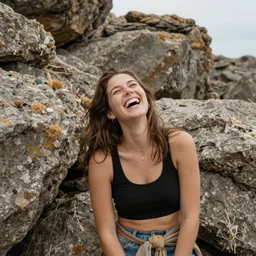 photograph of the rocks laughing at me