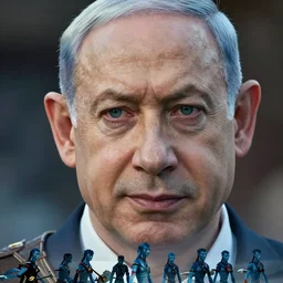a photo of benjamin netanyahu as a character in the avatar, hyper realistic face, beautiful eyes, cinematic, long shot, hyper detailed, 8 5 mm photograph, 8 k resolution, film still, sharp lens, wide lens