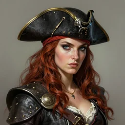 pirate empress, d & d, fantasy, portrait, highly detailed, digital painting, trending on artstation, concept art, sharp focus, illustration, art by artgerm and greg rutkowski and magali villeneuve