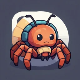 chibi tarantula overwatch portrait icon stylized