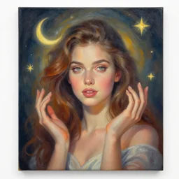 magical portrait painting beautiful