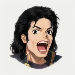 centered!! macro head portrait of medievalscreaming king michael jackson, artstation, detailed cartoon, elegant, digital painting, concept art, smooth, sharp focus, illustration, ghibli, makoto shinkai, don bluth, fujita goro, jean giraud, akihiko yoshida, tom whalen 8 k