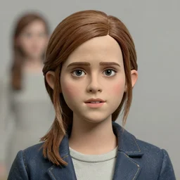portrait, high quality, clayface is morphing into [ emma watson in tv ]