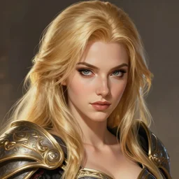A sexy blonde warrior, beautiful and realistic face, illustration, in the style of Fernando Juarez, epic, fantasy, intricate, elegant, amazing detail, digital painting, artstation, concept art, smooth, sharp focus, illustration