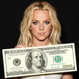 britney spears minted $ 1 0 0 bill