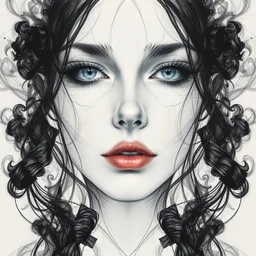 transparent acrylic, portrait symmetry, abstract pencil sketches, expensive, chaos, award winning realistic painting, hard edges, smooth, black smoke, character design, master level composition, rule of thirds, transparency, gucci, by chiara bautista and beksinski and norman rockwell and tom bagshaw
