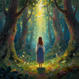 a dear in a magical forest, painted by, mc escher, gordon onslow ford, georgia o'keeffe and ivan aivazovsky, cinematic light, god rays, colourful, unreal engine, zbrush central,