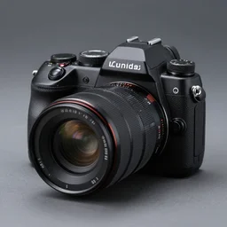 a strange camera with 2 lenses