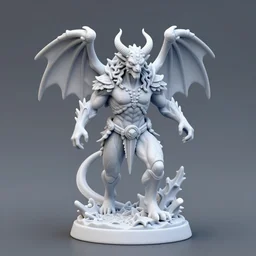 80mm resin detailed miniature of a Cristal Demon, Product Introduction Photos, 4K, Full body