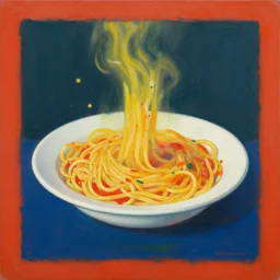 a Rothko painting of a spaguetti incident