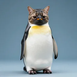 a penguin - cat - hybrid, animal photography