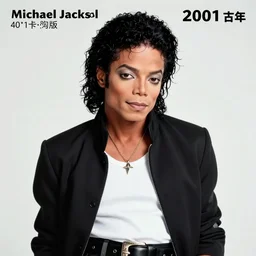 40 year old Michael Jackson 2001 decade album cover