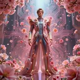 by david lachapelle and benoit b. mandelbrot, visually stunning, cinematic, * * ultra realistic, hyper realism, 1 2 k, epic, octane render, unreal engine, vfx, maya, a beautiful 🌸 🌼 💮 * *, centered full body, sure it'll be done to fantasies styles, circuitry, ornate