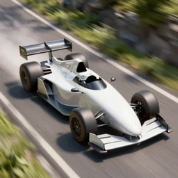 a fast rally car going downhill unreal engine, vray 3 d