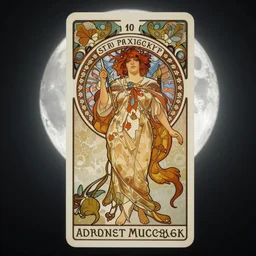 hyper - detailed dramatic backlighting, the moon, tarot card by greg rutkowski, highly detailed, digital painting, artstation, smooth, sharp focus illustration, artstation hq. intricate, elegant. art by wlop and artgerm and greg rutkowski, alphonse mucha, medium shot. dan mumford, tomokazu matsuyama, takato yamamoto
