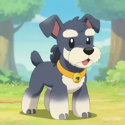 pokemon that looks like a schnauzer in pokemon style