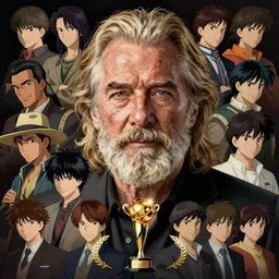 portrait of old man logan, looks like hugh jackman, by atay ghailan & akira toriyama & ken sugimori & takeshi obata & hiromu arakawa & masashi kishimoto & yusuke murata & hayao miyazaki & masashi ando,