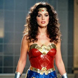 Kate Bush in the 1980s as wonder woman