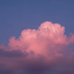 beautiful vibrant pink clouds illuminated by the moon by craig mullins