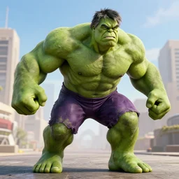 donald trump as the hulk, super - resolution professional vfx, marvel universe, hdr, directed by taika waititi, blu - ray movie still, action scene