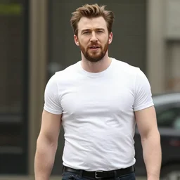 chris evans with a beer belly, tight shirt, 4 k hd