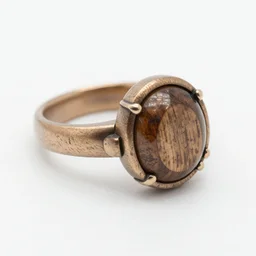 the most beautiful wedding ring made from wood in a surrealist style, product photo, white background