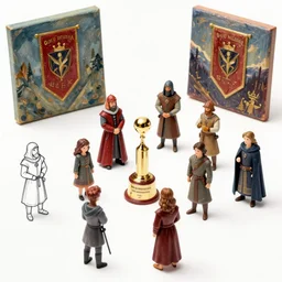 handmade stunning small different medieval characters on white background by craig mullins, concept art, isometric perspective, line art, artistic pen, oil on canvas by kilian eng and by jake parker, winning - award masterpiece, the banner saga, fantastic, octane render, 8 k hd resolution, high quality image